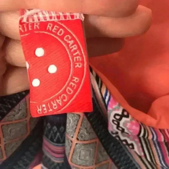 Red Carter Cali Knotted One-Piece Size Medium - Picture 4 of 8